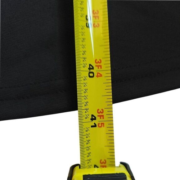 Unique Vintage Black V-Back 1950's Inspired Swing Belted Dress Size M - Picture 8 of 8